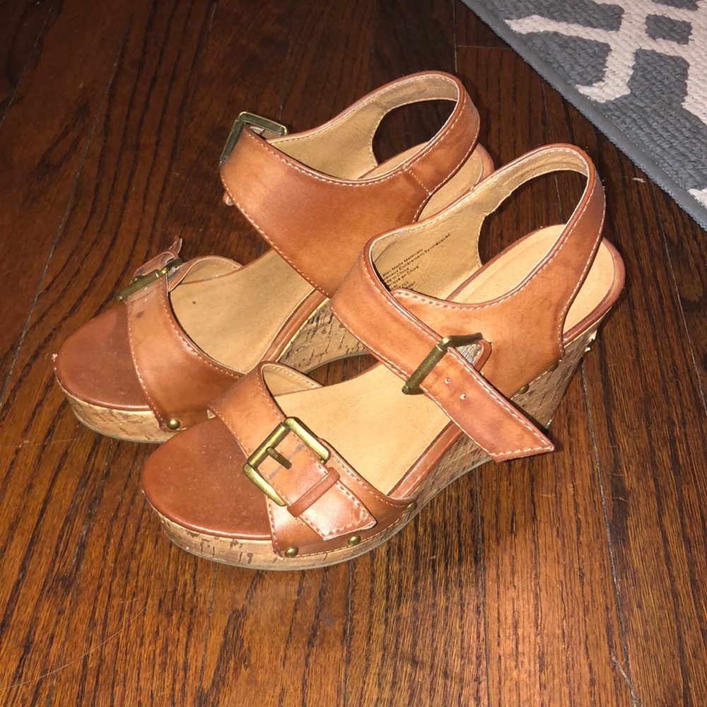 Brown wedges from Target